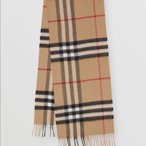 Burberry classic check cashmere scarf